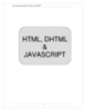 Web Programming using HTML, DHTML & JAVASCRIP